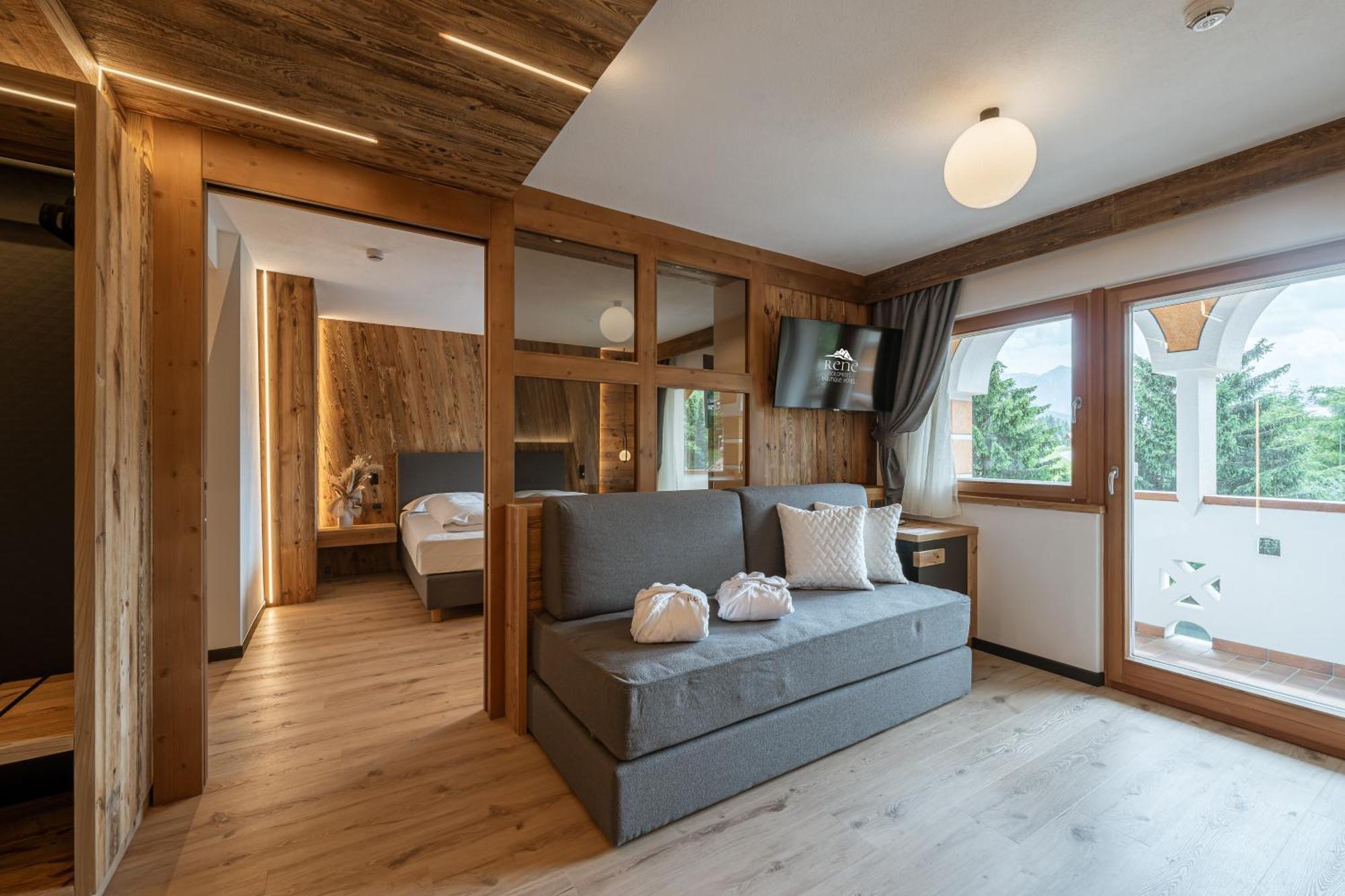 פוצה די פאסה Rene Dolomites Boutique Hotel מראה חיצוני תמונה